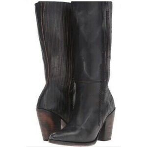Freebird by Steven Knife Cut Leather Tall Heeled Boots